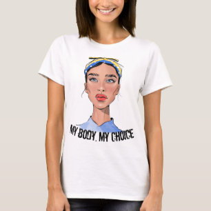 Camiseta Meu corpo Minha escolha Direitos femininos