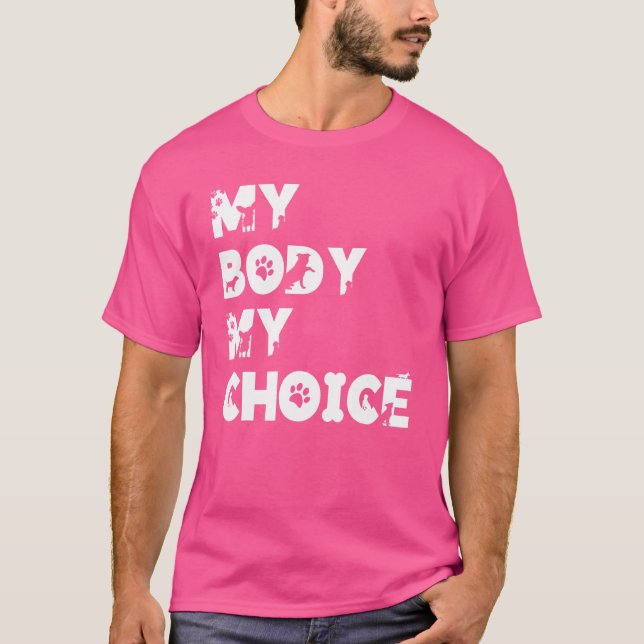 Camiseta Meu corpo Minha escolha Mulheres Motivo de Inspira (Frente)