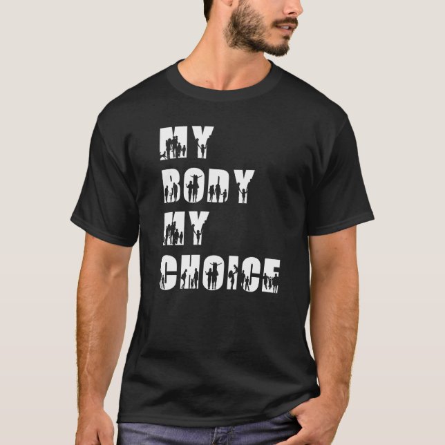 Camiseta Meu corpo Minha escolha Mulheres Motivo de Inspira (Frente)