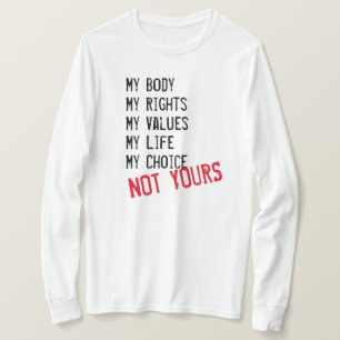 Camiseta Meu corpo, não seu