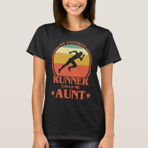 Camiseta Meu Corredor Favorito Me Chama Tia Correndo Tia