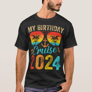 Camiseta Meu Cruise de Aniversário do Partido Cruise 2024,