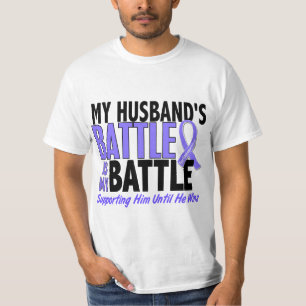 Camiseta Meu da batalha cancer esofágico do marido