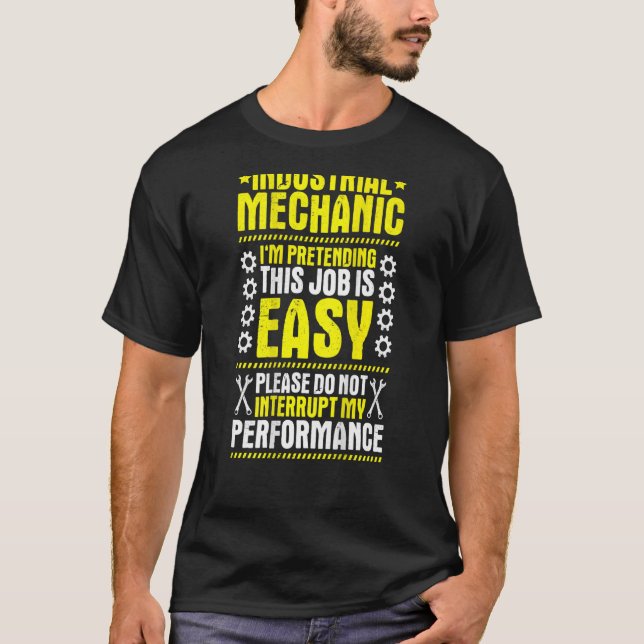 Camiseta Meu desempenho mecânico industrial (Frente)