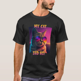 Camiseta Meu Design de Amantes de Gatos Mãe de Gato Disse S