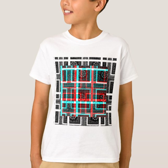 Camiseta Meu Design de Maze Quadrado (Frente)