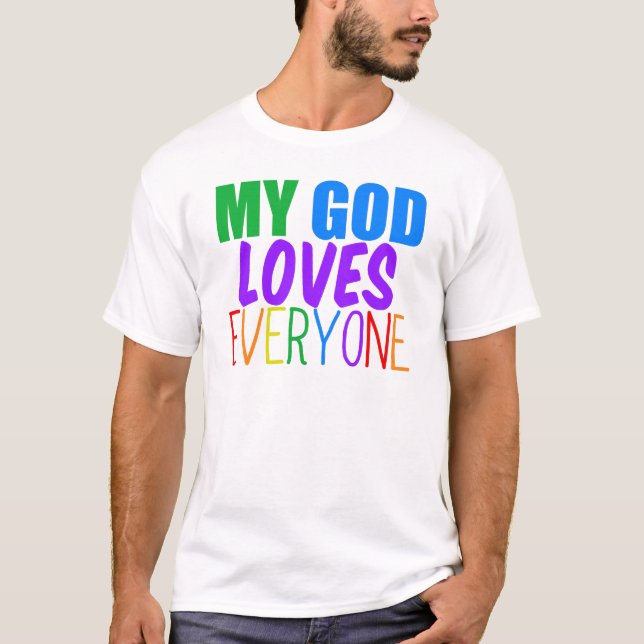 Camiseta Meu Deus Ama Todos (Frente)
