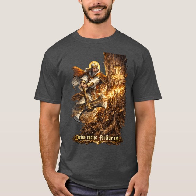Camiseta Meu Deus é Mais Forte (Frente)