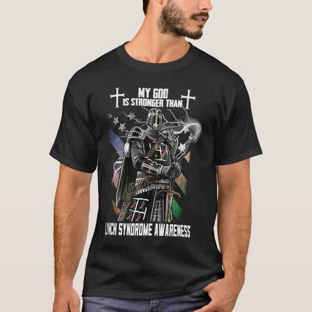 Camiseta Meu Deus É Mais Forte Que A Consciência Da Síndrom (Frente)