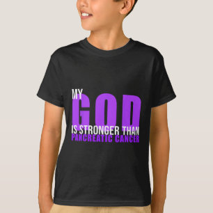 Camiseta Meu Deus é mais forte que o Câncer de pâncreas Awa
