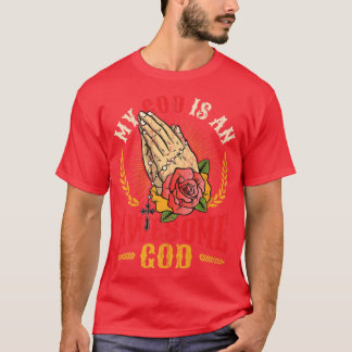 Camiseta Meu Deus É Um Incrível Deus Espiritual Premiado Re