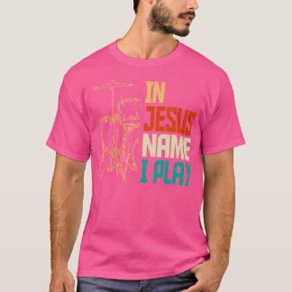 Camiseta Meu Deus, eu toco tambores Deus bebendo Música Chr