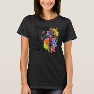 Camiseta Meu Deus Meu Senhor Meu Salvador Flor Cristo