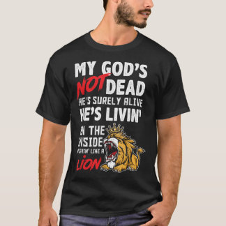 Camiseta Meu Deus não é o Leão Morto Jesus Cristo Christian