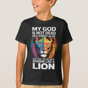 Camiseta Meu Deus Não Está Morto - Bíblia Religiosa Cristã