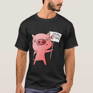 Camiseta Meu Deus, Porco Engraçado, Eu Adoro Bacon