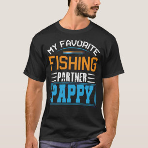 Camiseta Meu Dia de os pais PAPPY do Parceiro de Pesca Favo
