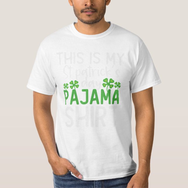 Camiseta Meu Dia de São Patrício Pajama (Frente)