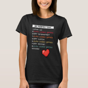 Camiseta Meu Dia Perfeito de Videos games