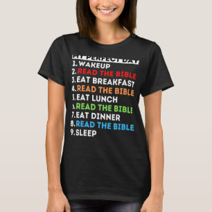 Camiseta Meu Dia Perfeito Lê O Estudo Da Bíblia Deus Palavr