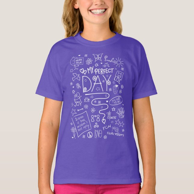 Camiseta Meu Dia Perfeito - Pensamento Positivo 2a (Frente)