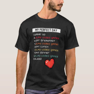 Camiseta Meu Dia Perfeito Video Games Dia do Gamer