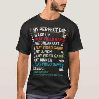 Camiseta Meu Dia Perfeito Videos games Engraçados Gamer Gif