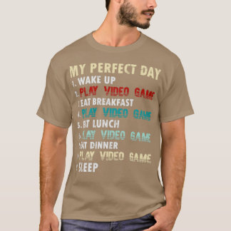 Camiseta Meu dia perfeito Videos games Legal