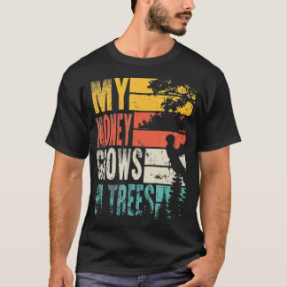 Camiseta Meu Dinheiro Cresce Em Árvores Arboriculturista Vi