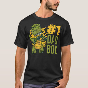 Camiseta Meu Dinossauro Número Um Corpo Da Família Réptil