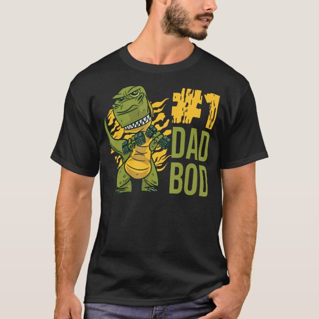 Camiseta Meu Dinossauro Número Um Corpo Da Família Réptil (Frente)