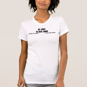 Camiseta Meu direito de carregar os braços! Camisola de