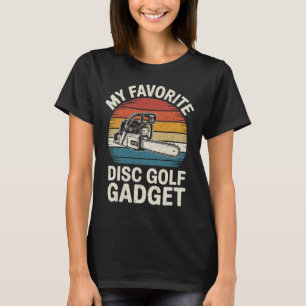 Camiseta Meu Dispositivo Favorito de Golfe de Disco Engraça