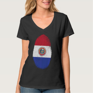 Camiseta Meu Dna É O Paraguai Grande Bandeira Nação De Impr