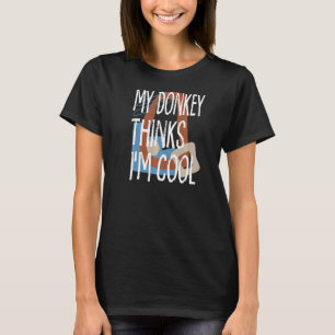 Camiseta Meu Donkey Acha Que Sou Legal Fazendeiro