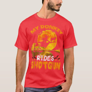 Camiseta Meu Donkey Rides Feitiçou Feiticeira Voando Brooms