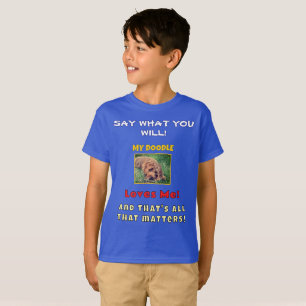 Camiseta Meu Doodle Me Ama Menino