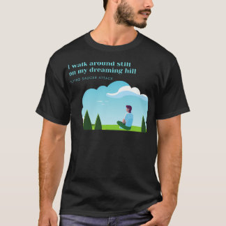 Camiseta Meu Dreaming Hill Voando Saucer Ataca Arte do Vent