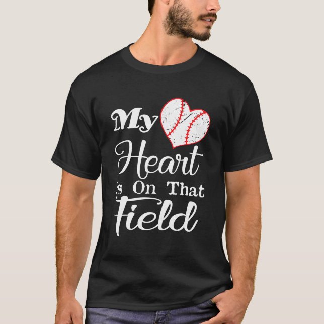 Camiseta Meu Ele Está No Campo De Beisebol (Frente)