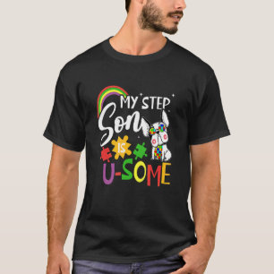 Camiseta Meu enteado é um pouco autista