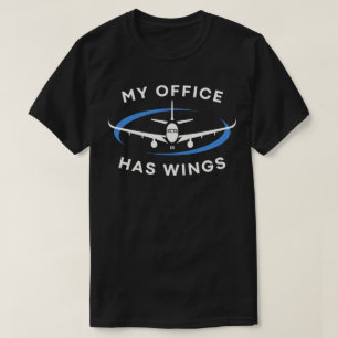 Camiseta Meu Escritório Tem Asas