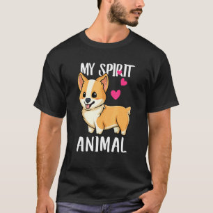 Camiseta Meu Espírito Animal Corgi Cachorro Amor R Pai Mãe