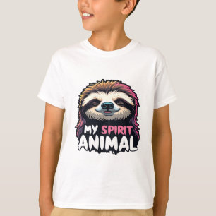Camiseta Meu Espírito Animal - Design de Lama Lenta Relaxad