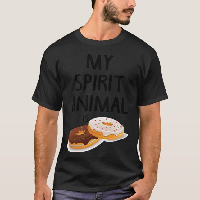 Camiseta Meu Espírito Animal É aniversariante. (Frente)