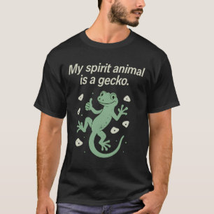 Camiseta Meu Espírito Animal É Um Gecko - Gráfico de Escala