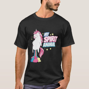 Camiseta Meu Espírito Animal Fazendo Unicórnio Para O Natal