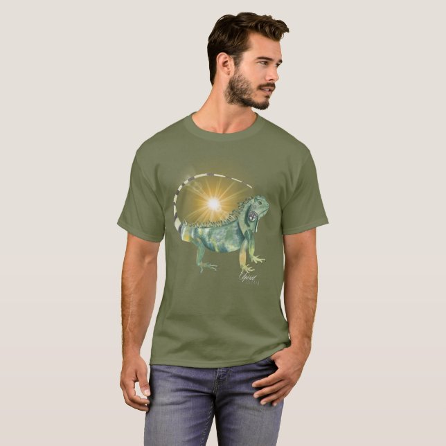 Camiseta Meu Espírito Animal - Iguana (Frente Completa)