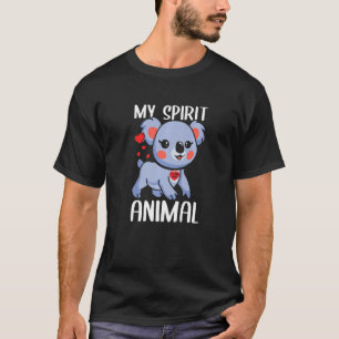 Camiseta Meu Espírito Animal Koala Com Eu Te Amo Bonito