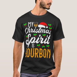 Camiseta Meu Espírito De Natal É Bourbon. Feliz Natal