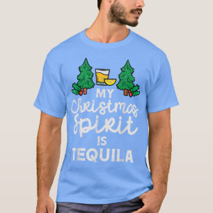 Camiseta Meu Espírito De Natal É Tequila Xmas Pajamas PJ Me